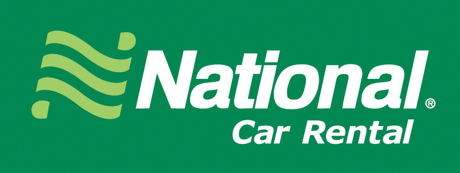 NARFE Perks logo on a green background featuring the National car rental brand.